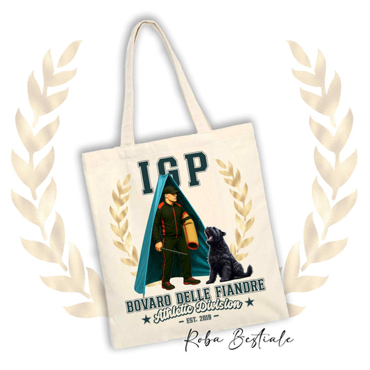 Shopper IGP REVIER - BOVARO DELLE FIANDRE - 100% Cotone, diversi colori disponibili