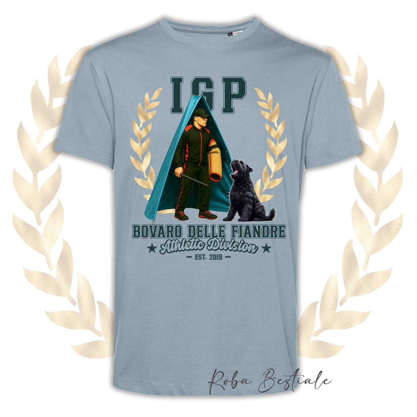 T-Shirt IGP REVIER - BOVARO DELLE FIANDRE - Uomo o Donna, disponibile in tanti colori - dalla XS alla 5XL