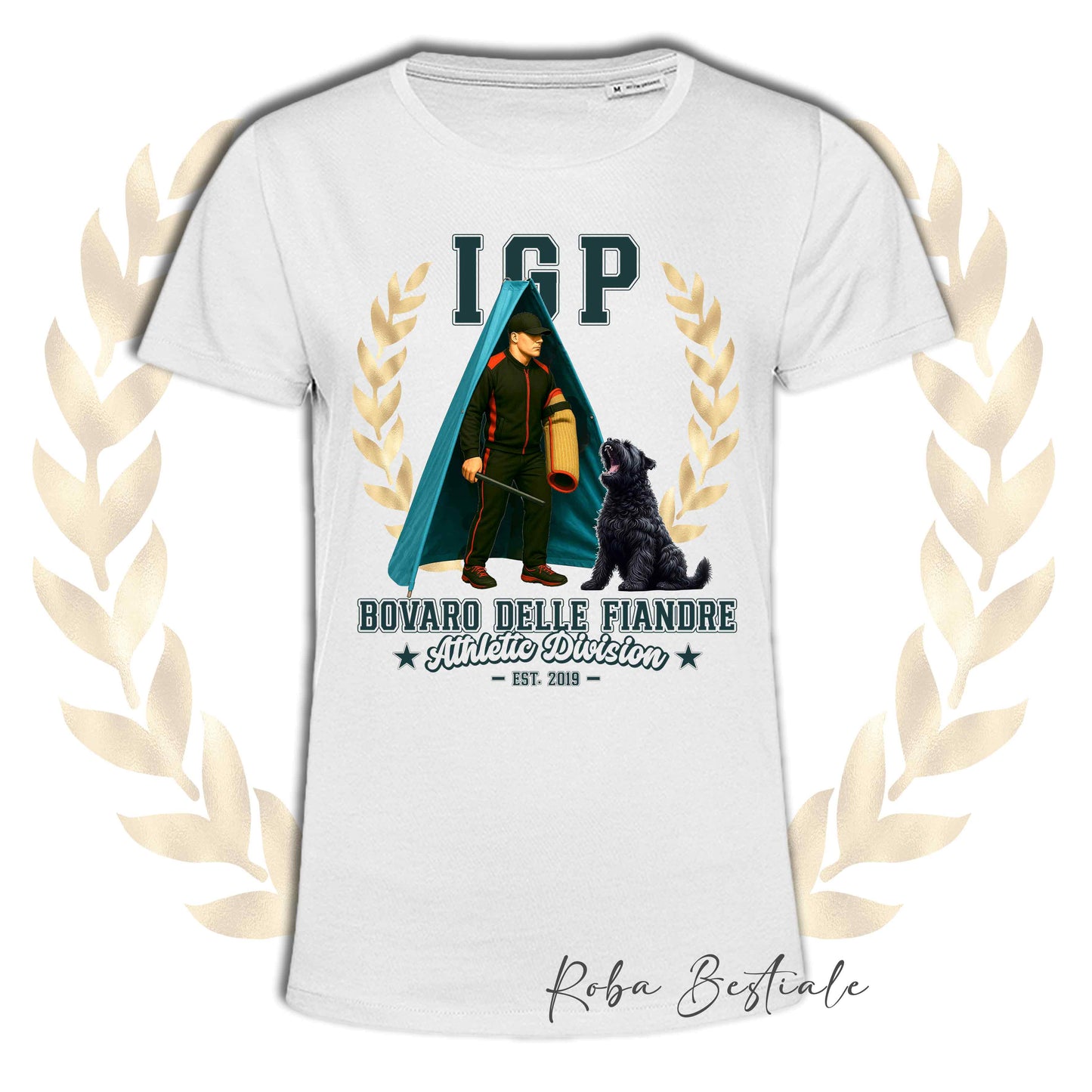 T-Shirt IGP REVIER - BOVARO DELLE FIANDRE - Uomo o Donna, disponibile in tanti colori - dalla XS alla 5XL