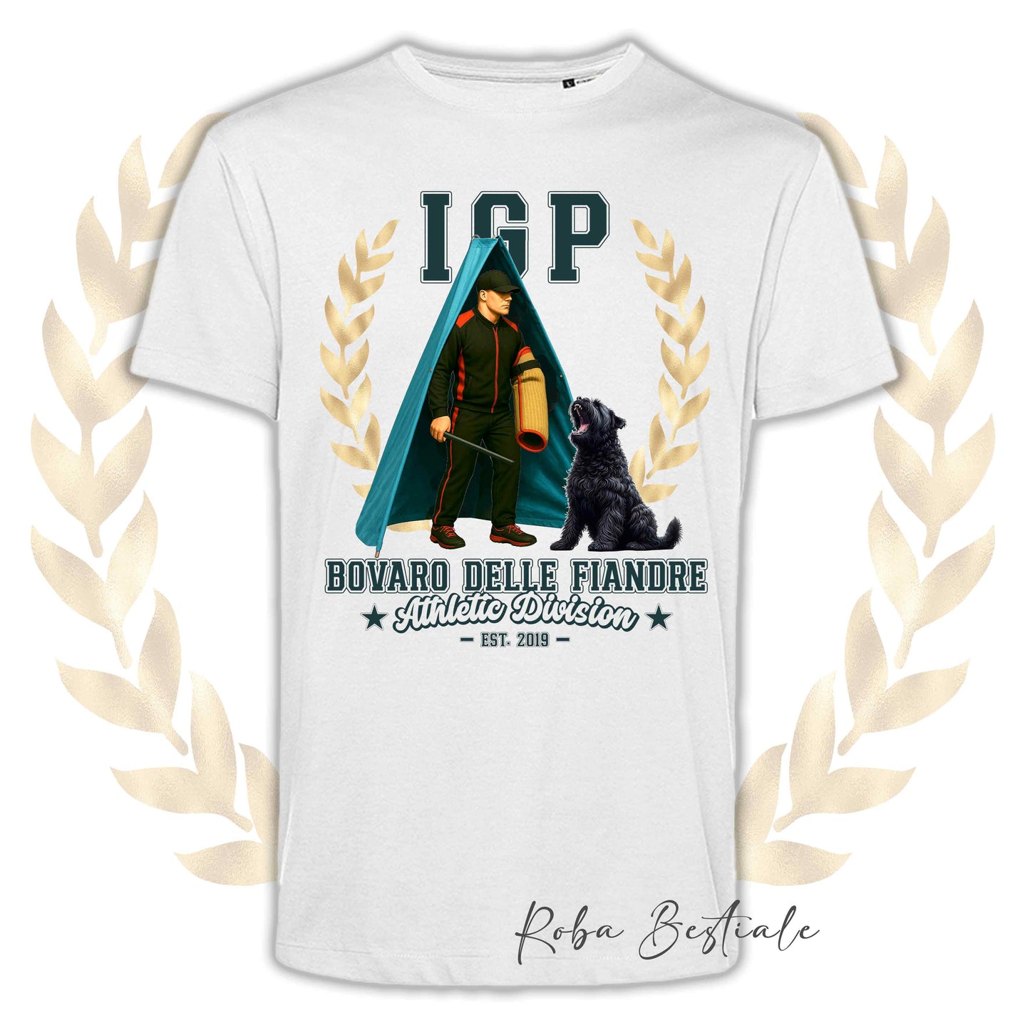 T-Shirt IGP REVIER - BOVARO DELLE FIANDRE - Uomo o Donna, disponibile in tanti colori - dalla XS alla 5XL
