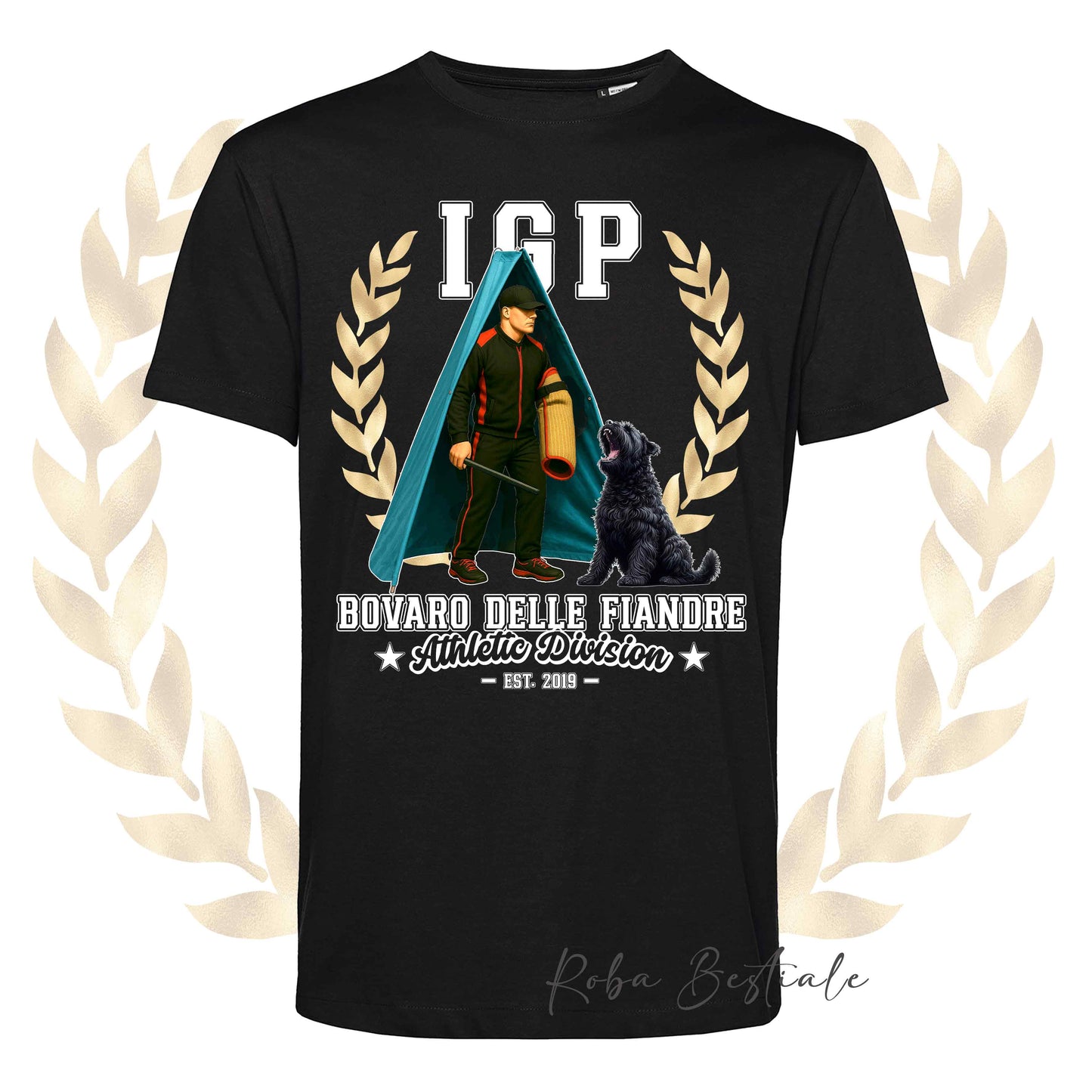 T-Shirt IGP REVIER - BOVARO DELLE FIANDRE - Uomo o Donna, disponibile in tanti colori - dalla XS alla 5XL