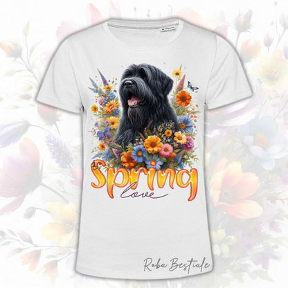 T-Shirt SPRING LOVE - BOVARO DELLE FIANDRE - Uomo o Donna, disponibile in tanti colori - dalla XS alla 5XL