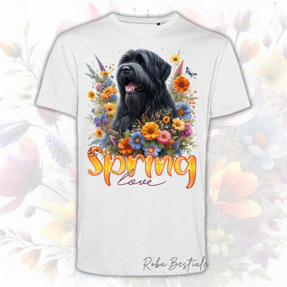 T-Shirt SPRING LOVE - BOVARO DELLE FIANDRE - Uomo o Donna, disponibile in tanti colori - dalla XS alla 5XL