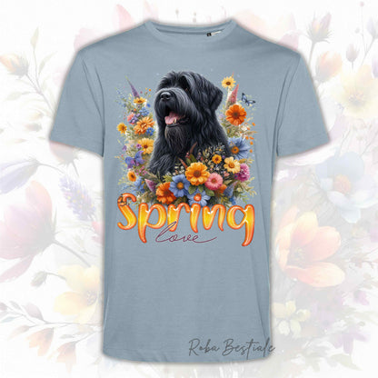 T-Shirt SPRING LOVE - BOVARO DELLE FIANDRE - Uomo o Donna, disponibile in tanti colori - dalla XS alla 5XL