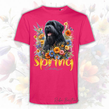 T-Shirt SPRING LOVE - BOVARO DELLE FIANDRE - Uomo o Donna, disponibile in tanti colori - dalla XS alla 5XL
