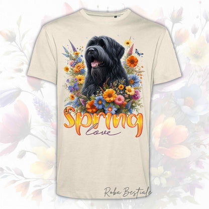T-Shirt SPRING LOVE - BOVARO DELLE FIANDRE - Uomo o Donna, disponibile in tanti colori - dalla XS alla 5XL