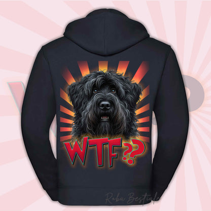 Sweat-shirt BOVIER DES FLANDRES - Capuche et Zip - Collection WTF??