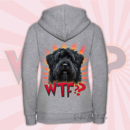 Sweat-shirt BOVIER DES FLANDRES - Capuche et Zip - Collection WTF??