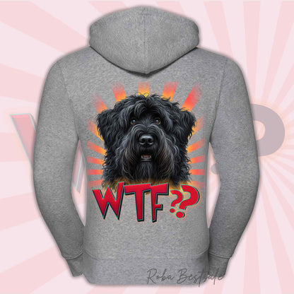Sweat-shirt BOVIER DES FLANDRES - Capuche et Zip - Collection WTF??