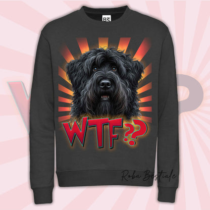 Sweat-shirt BOUVIER DES FLANDRES - Col rond - Collection WTF??
