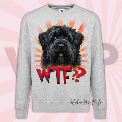 Sweat-shirt BOUVIER DES FLANDRES - Col rond - Collection WTF??