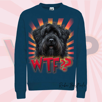 Sweat-shirt BOUVIER DES FLANDRES - Col rond - Collection WTF??