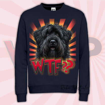 Sweat-shirt BOUVIER DES FLANDRES - Col rond - Collection WTF??
