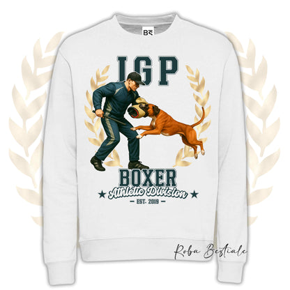 Felpa Invernale IGP ATTACK - BOXER Fulvo - Girocollo, Unisex, in tanti colori! - dalla XS alla 3XL