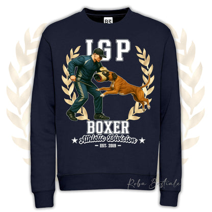 Felpa Invernale IGP ATTACK - BOXER Fulvo - Girocollo, Unisex, in tanti colori! - dalla XS alla 3XL