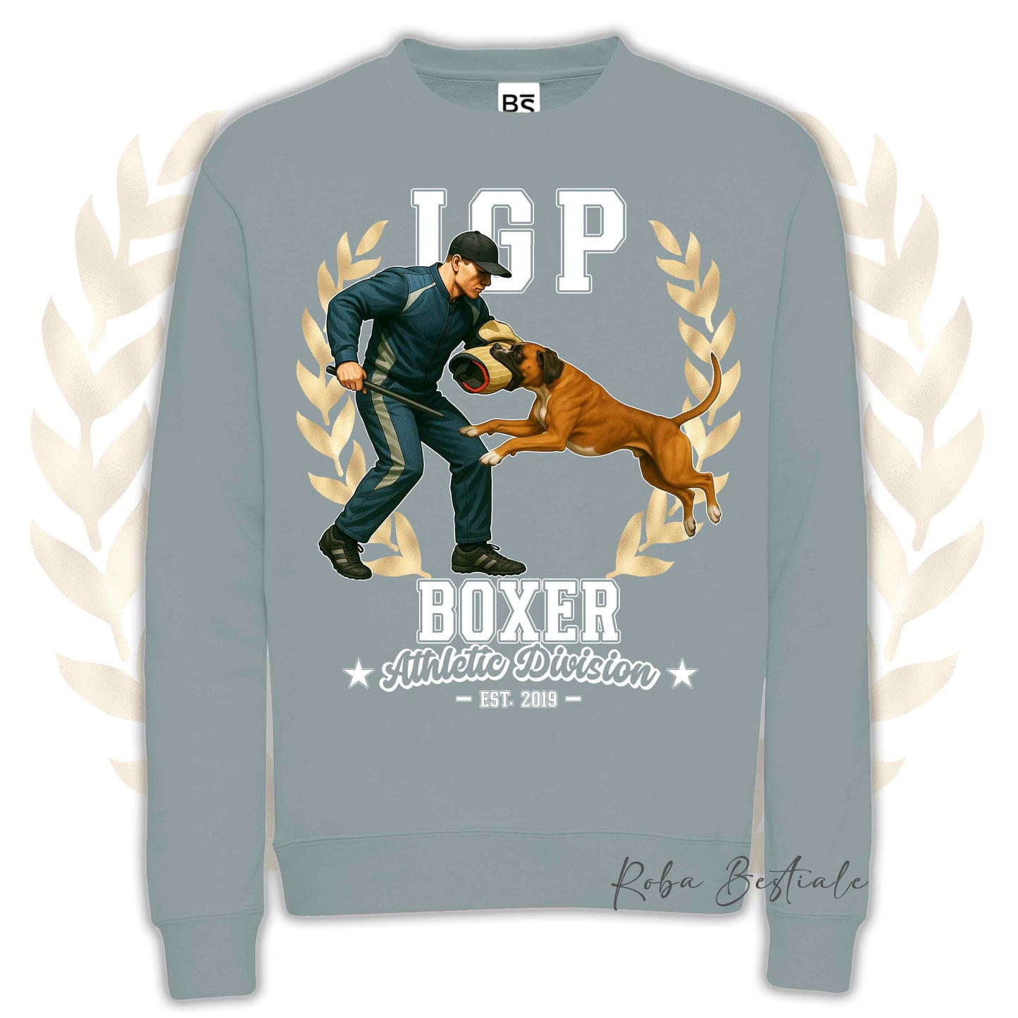 Felpa Invernale IGP ATTACK - BOXER Fulvo - Girocollo, Unisex, in tanti colori! - dalla XS alla 3XL