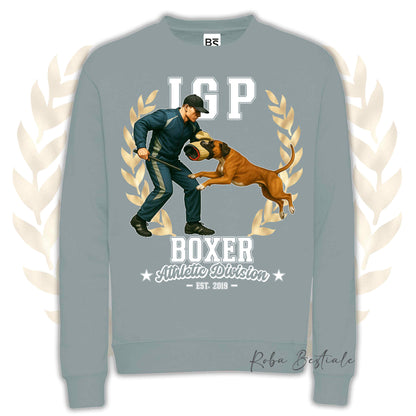 Felpa Invernale IGP ATTACK - BOXER Fulvo - Girocollo, Unisex, in tanti colori! - dalla XS alla 3XL