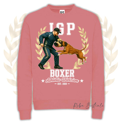 Felpa Invernale IGP ATTACK - BOXER Fulvo - Girocollo, Unisex, in tanti colori! - dalla XS alla 3XL