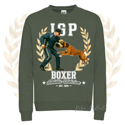 Felpa Invernale IGP ATTACK - BOXER Fulvo - Girocollo, Unisex, in tanti colori! - dalla XS alla 3XL