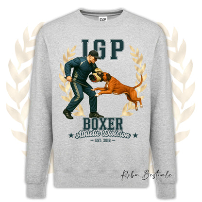 Felpa Invernale IGP ATTACK - BOXER Fulvo - Girocollo, Unisex, in tanti colori! - dalla XS alla 3XL