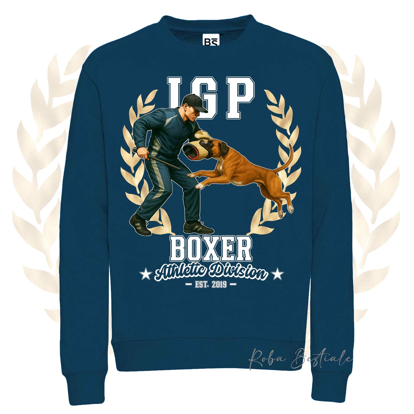Felpa Invernale IGP ATTACK - BOXER Fulvo - Girocollo, Unisex, in tanti colori! - dalla XS alla 3XL