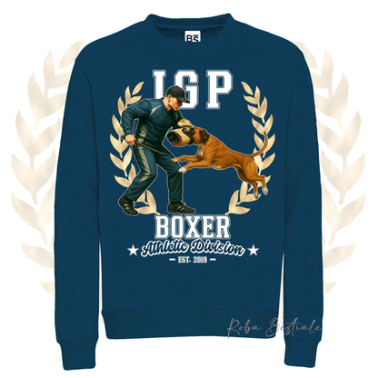 Felpa Invernale IGP ATTACK - BOXER Fulvo - Girocollo, Unisex, in tanti colori! - dalla XS alla 3XL