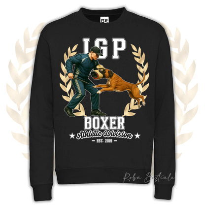 Felpa Invernale IGP ATTACK - BOXER Fulvo - Girocollo, Unisex, in tanti colori! - dalla XS alla 3XL
