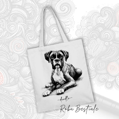 Shopper DOODLE - BOXER Fawn 