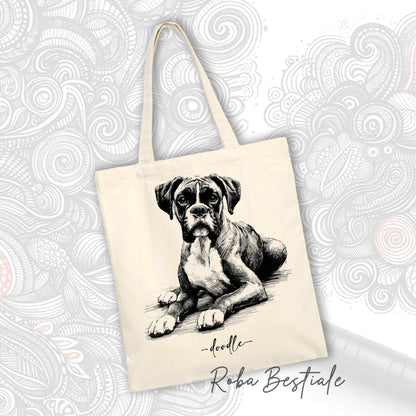 Shopper DOODLE - BOXER Fawn 