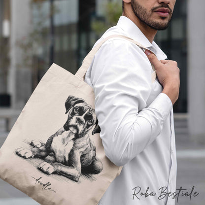 Shopper DOODLE - BOXER Fawn 