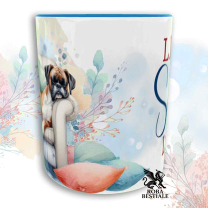 Tazza SOFT LIFE - BOXER Fulvo - In Ceramica, colore a scelta - 330 ml