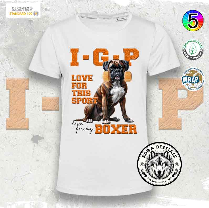 T-Shirt IGP LOVE - BOXER Tigrato