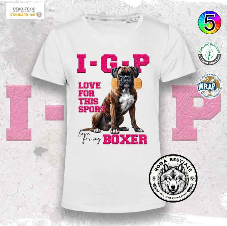 T-Shirt IGP LOVE - BOXER Tigrato