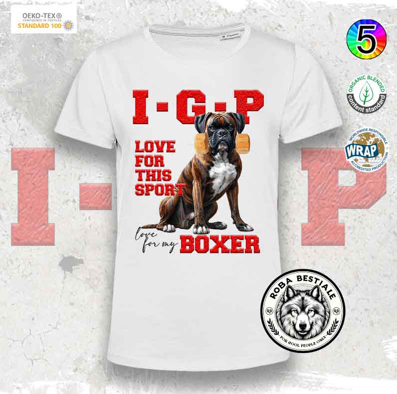 T-Shirt IGP LOVE - BOXER Tigrato