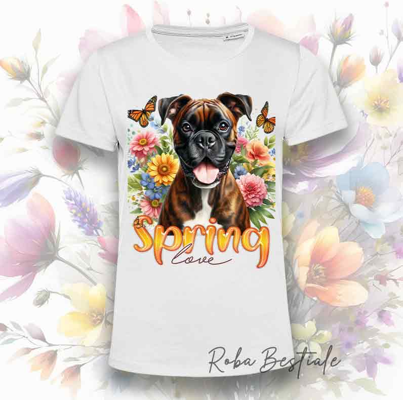 T-Shirt SPRING LOVE - BOXER TIGRATO