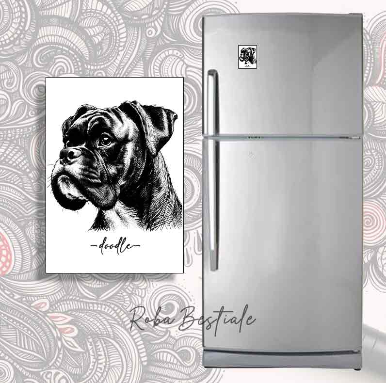 Magnete DOODLE - BOXER Tigrato