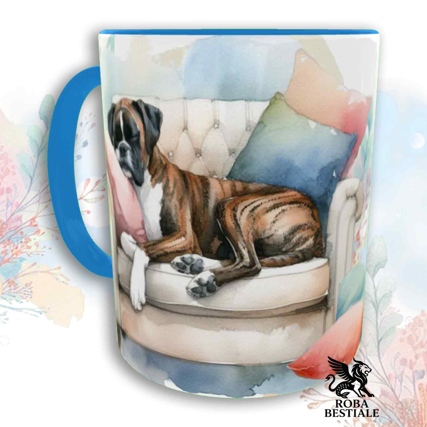 Tazza SOFT LIFE - BOXER Tigrato - In Ceramica, colore a scelta - 330 ml