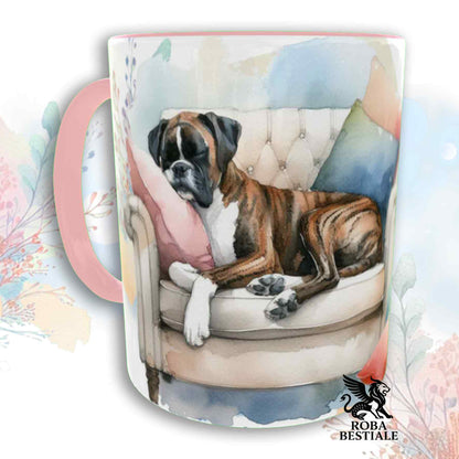 Tazza SOFT LIFE - BOXER Tigrato - In Ceramica, colore a scelta - 330 ml