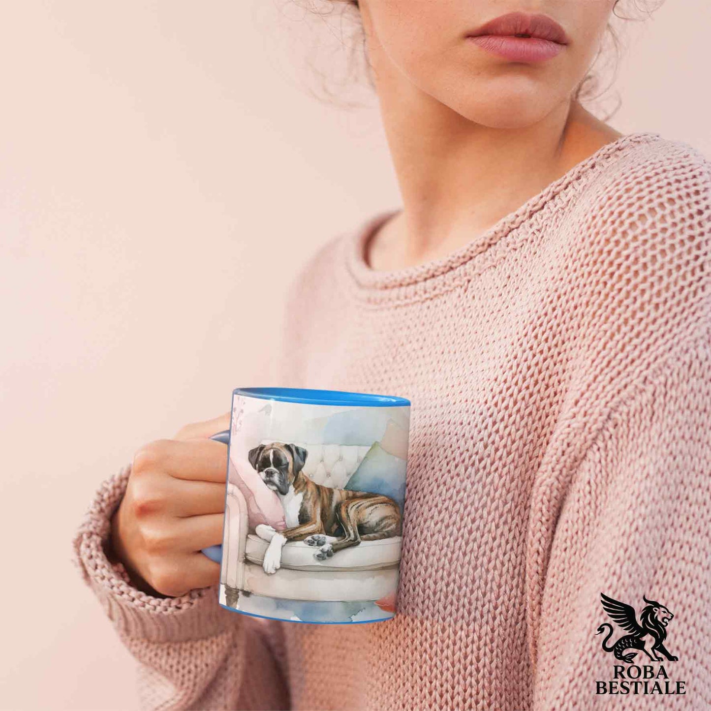 Tazza SOFT LIFE - BOXER Tigrato - In Ceramica, colore a scelta - 330 ml