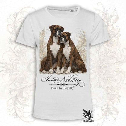T-Shirt NOBILITY - BOXER Tigrato - Bianca o Beige, da Uomo o da Donna - dalla XS alla 5XL