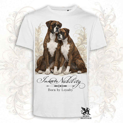 T-Shirt NOBILITY - BOXER Tigrato - Bianca o Beige, da Uomo o da Donna - dalla XS alla 5XL