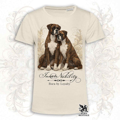 T-Shirt NOBILITY - BOXER Tigrato - Bianca o Beige, da Uomo o da Donna - dalla XS alla 5XL