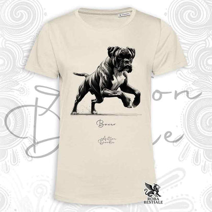 T-Shirt ACTION DOODLE - BOXER Tigré - Blanc ou Beige, Homme ou Femme - du XS au 5XL
