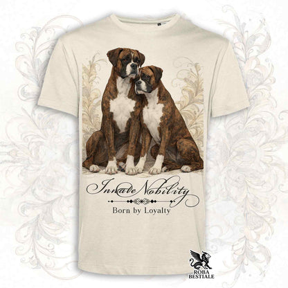 T-Shirt NOBILITY - BOXER Tigrato - Bianca o Beige, da Uomo o da Donna - dalla XS alla 5XL
