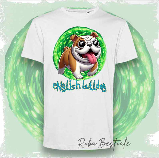 T-Shirt RICK & MORTY - BULLDOG INGLESE
