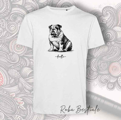 T-Shirt DOODLE - BULLDOG INGLESE