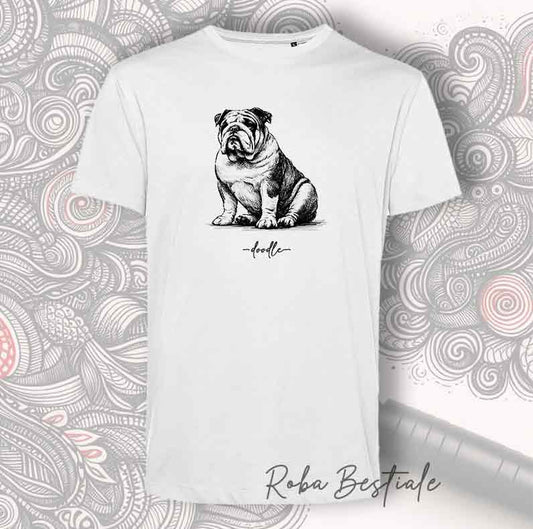 T-Shirt DOODLE - BULLDOG INGLESE