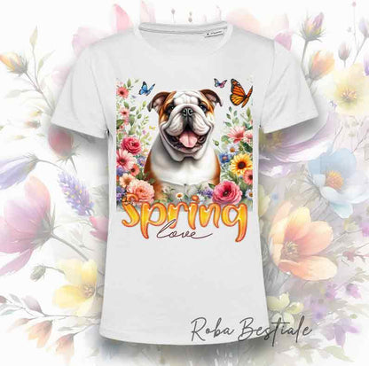 T-Shirt SPRING LOVE - BULLDOG INGLESE