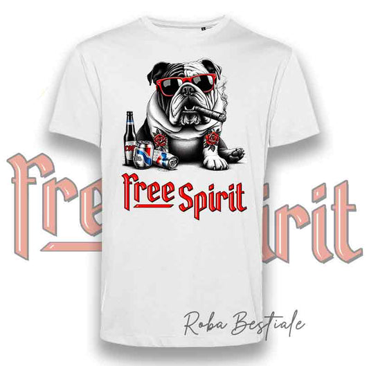 T-Shirt FREE SPIRIT - BULLDOG INGLESE