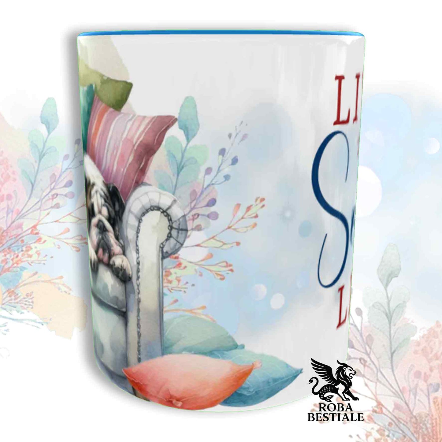 Tazza SOFT LIFE - BULLDOG INGLESE Tigrato - In Ceramica, colore a scelta - 330 ml